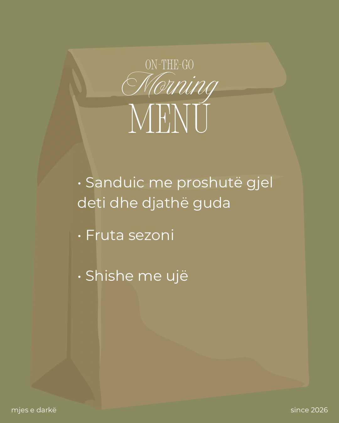 Menu Mjesi- On the Go