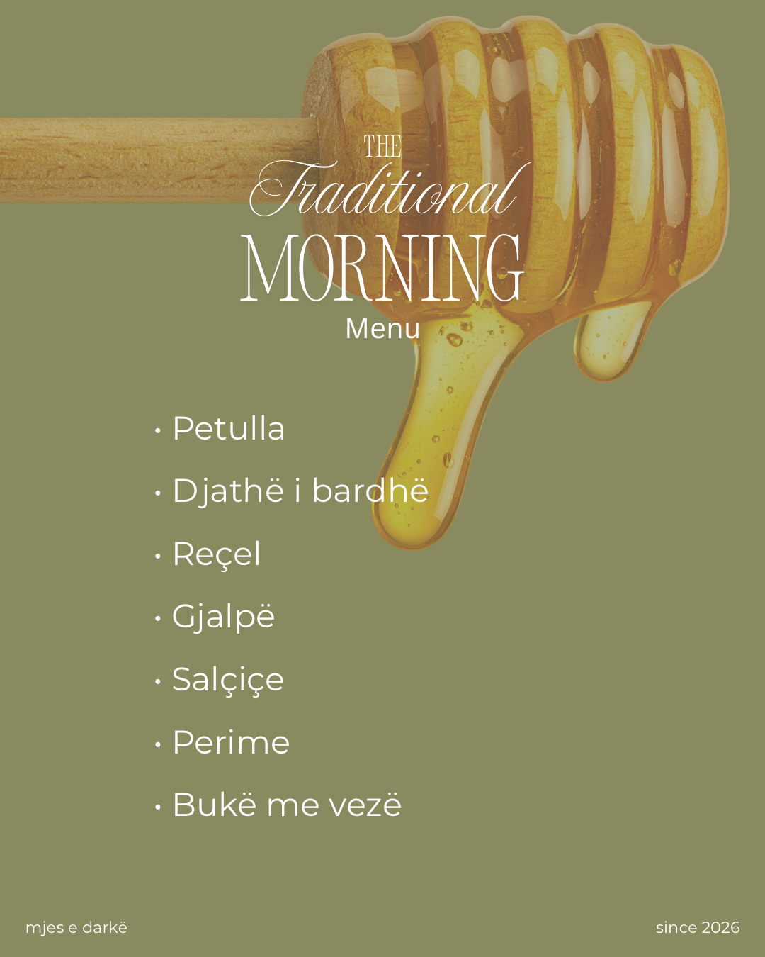 Menu Mjesi - Tradicionale